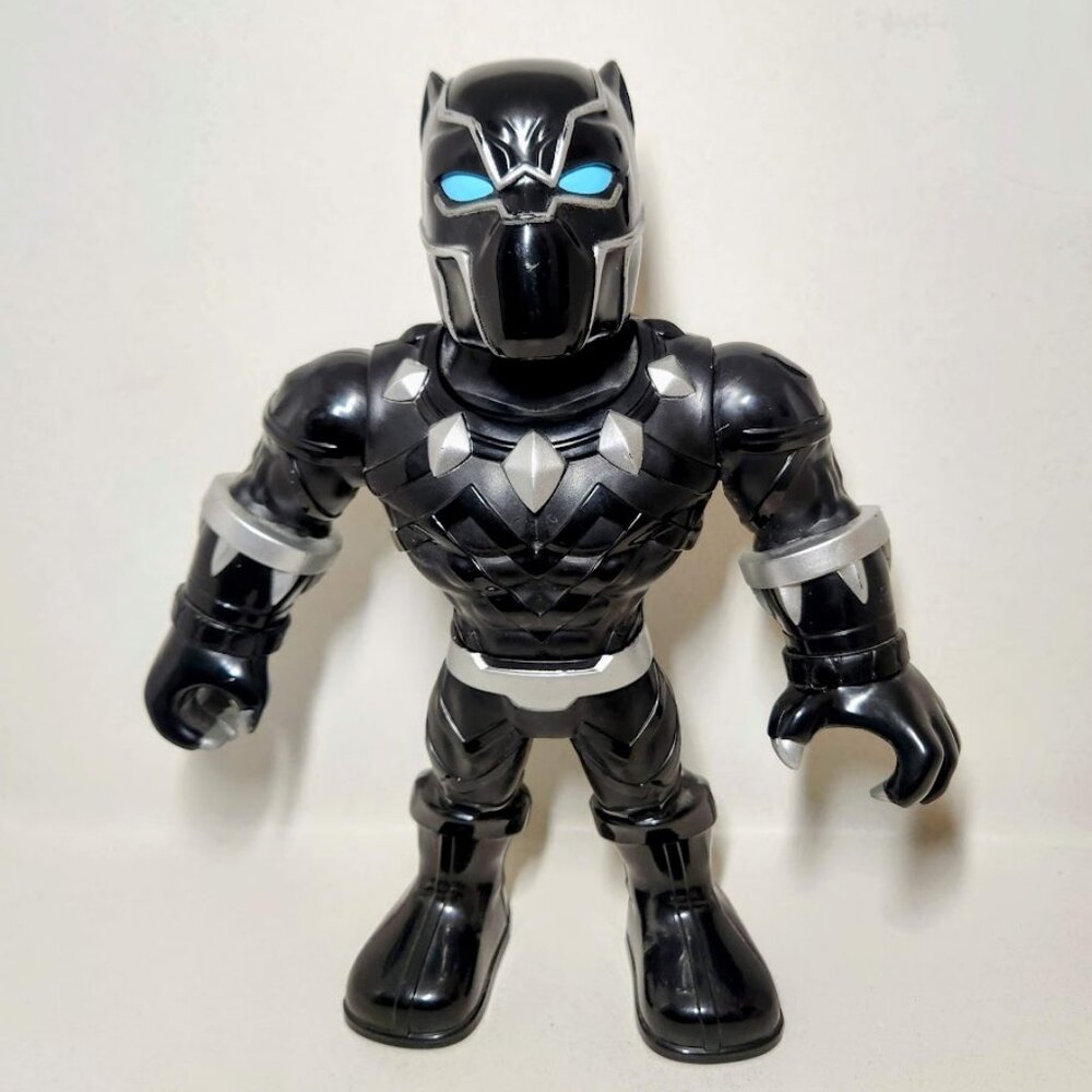 10" BLACK PANTHER Marvel Super Hero Mega Mighties 2018 action Figure Three point